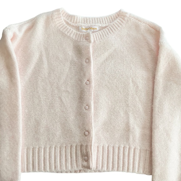 Sugar Moon Cardigan Button-Front Light Pink - Picture 3 of 14